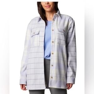 Columbia Women's Blue Point Creek Warm Shirt Jacket, Snowdrift River $70